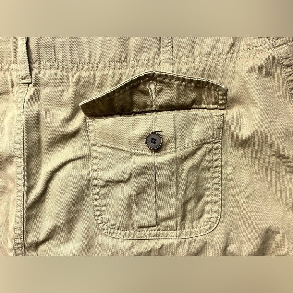 Lands End Women’s Tan Skirt Casual Skirt with Shorts Skort Size 16P - Picture 12 of 14